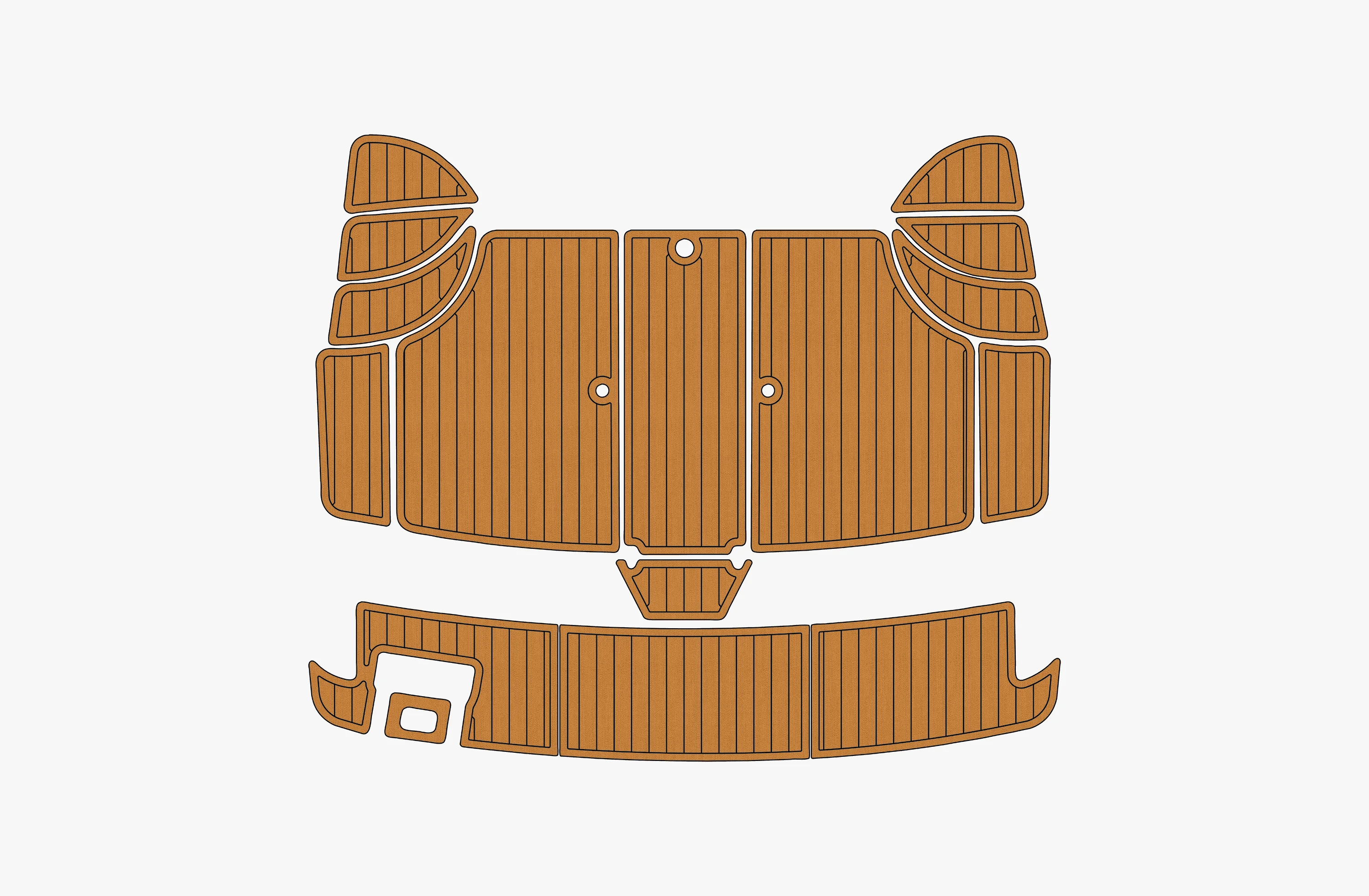 

Non-Slip EVA Faux Teak Marine Self-Adhesive 6mm Yacht Cockpit Pad for 1999-2001 Carver 36 Motor Yacht Boat Decking Easy Install