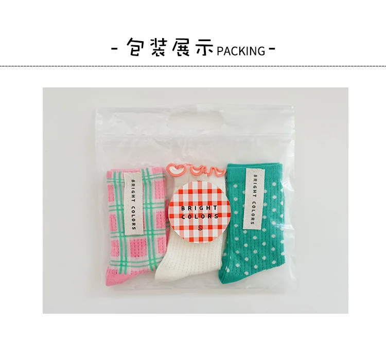 2014 Sommers ocken Kinder Mesh Socken Kinder Mädchen Waden länge Tupfen Socken 3 paare/beutel – Detail 7