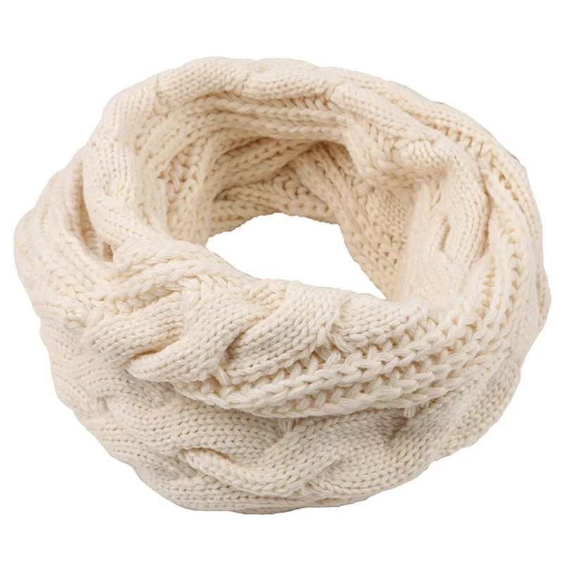 

Men Women Boys Girls Thick Ribbed Knit Winter Infinity Circle Loop Scarf Cold Weather Warm Snood