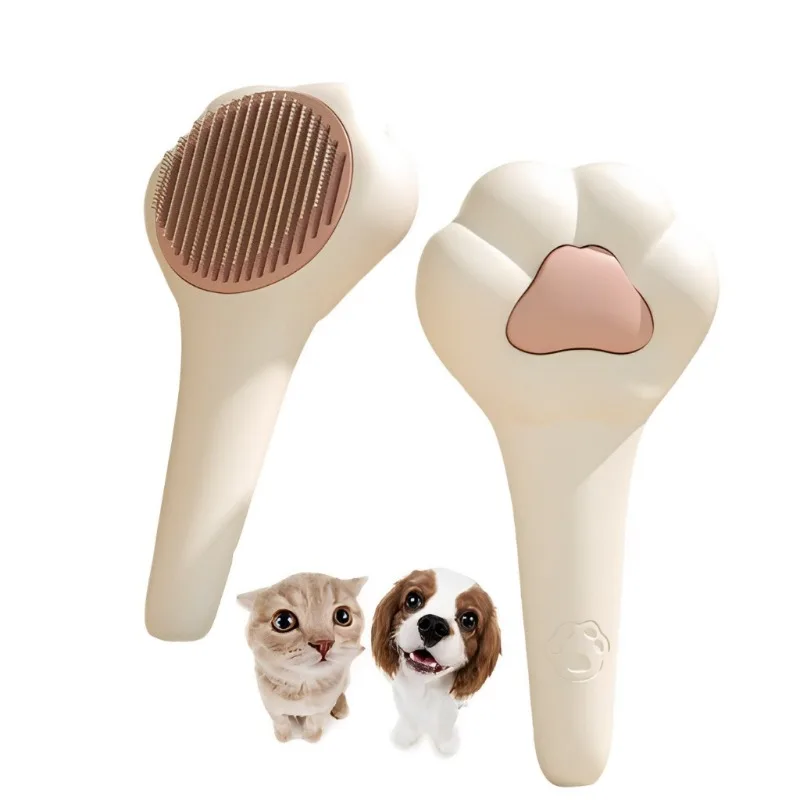 

Pet Needle Comb Dog Massage Comb Pet Hair Remover One-click Hair Removal Beauty Brush Waterproof No Skin Harm Cat Supplies