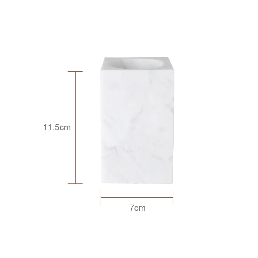 Natural Marble Holder Tray Washing Tools Accessories Bathroom Kit Liquid Soap Bottle Gargle Cup Soap Dish Toothbrush
