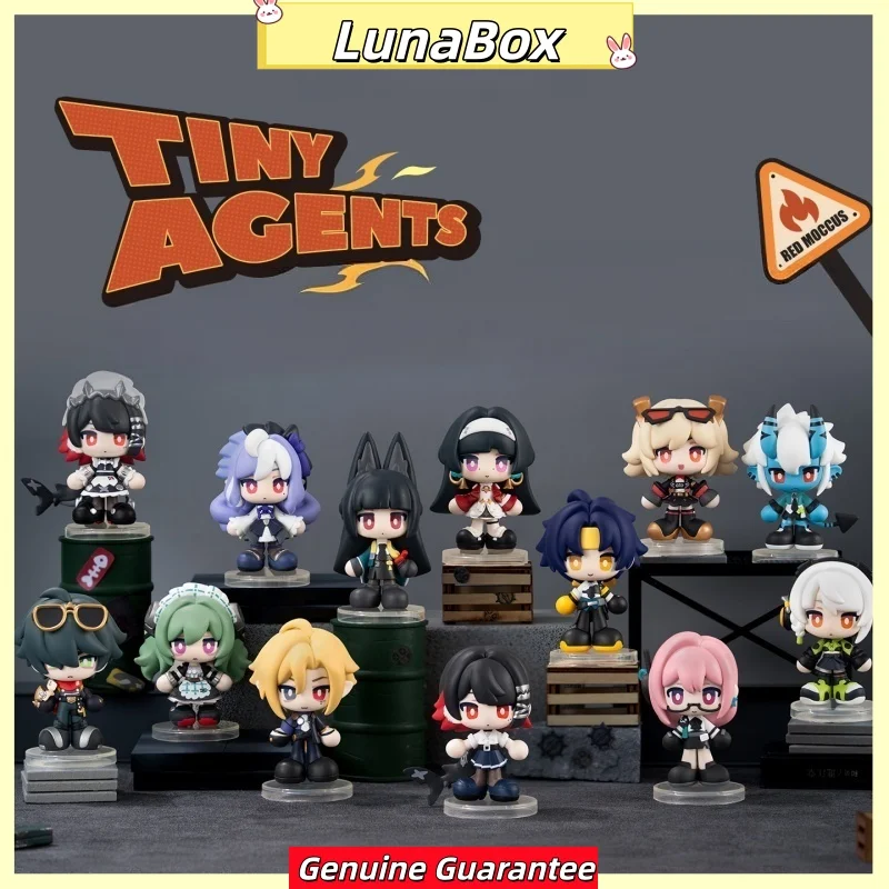 Original Zenless Zone Zero Tiny Agents Q Version Figure Blind Box Set 12 Regular 1 Secret 8-10cm Pvc Collectible Game Desk Decor