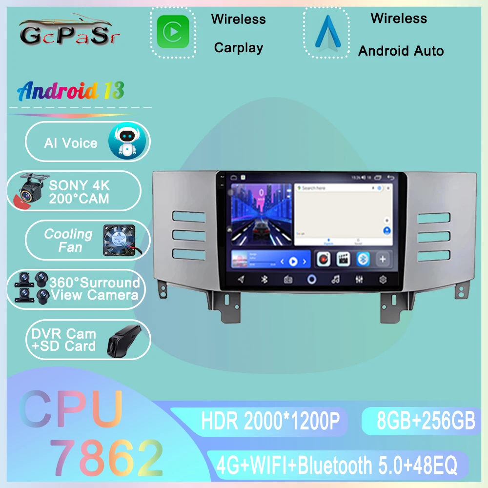 

Android 7862 For Toyota Reiz Mark X 2005 - 2009 Car Radio Video Player Multimedia Navigation Auto 5G Carplayer GPS No 2din DVD