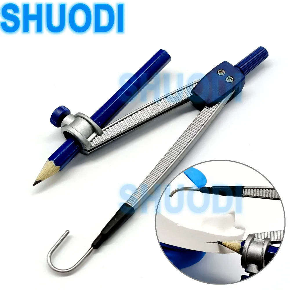 Dental Profile Measuring Compass Denture Model Analysis Profilometro Tool Denture Making Tool