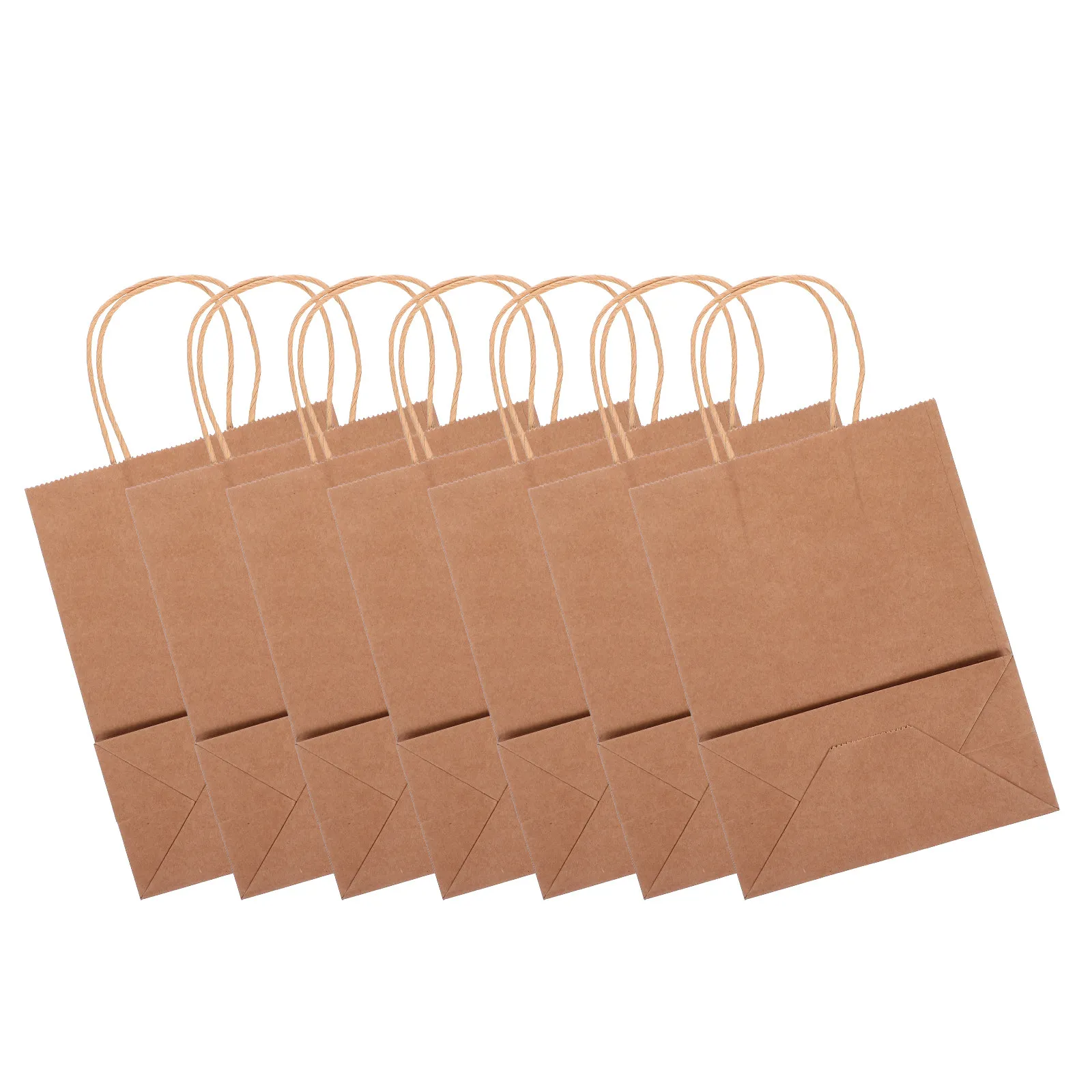 

20pcs Kraft Paper Bags Thickened Oilproof Waterproof Sturdy Takeaway Packing Bag For Bakery Coffee Shop Gift Use