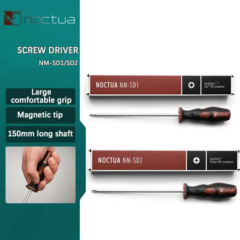 

Noctua NM-SD1 15cm Long High-quality TORX® T20 Screwdriver is Suitable For NOCTUA's Secufirm2+™ Installation System Magnetic Tip