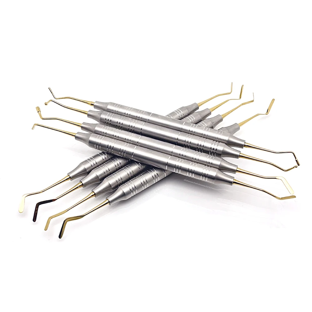 8 個歯科複合樹脂充填スパチュラキット樹脂フィラーツール歯の修復修復歯科器具