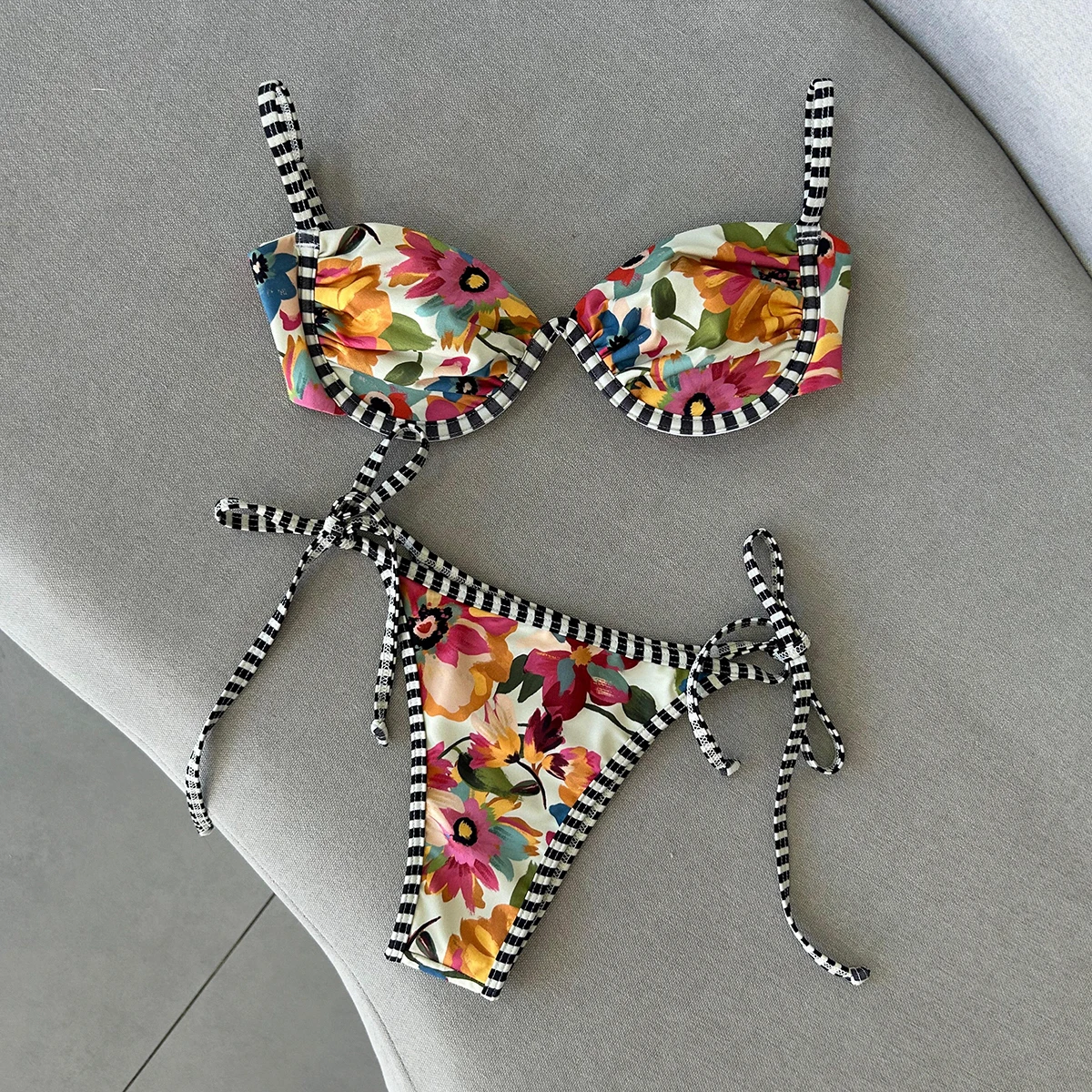 

Push Up Bikinis 2026 Sexy Women Swimsuit Swimwear Female floral Bikini Set Biquini Bathing Suit Thong Swimming Suit Beachwear