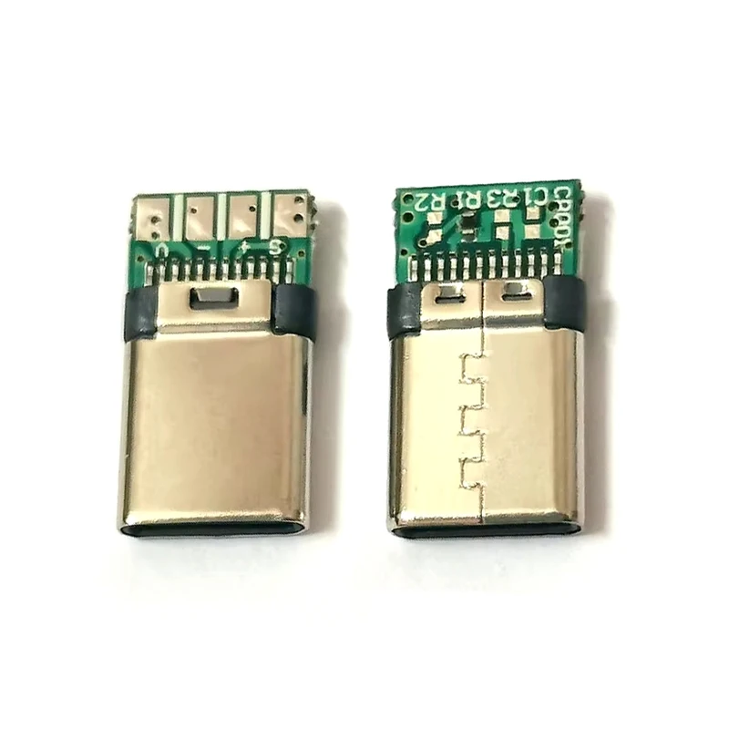 5 قطع USB 3.1 type-C ذكر المشبك التوصيل مع واجهة سلك لحام لوحة دارات مطبوعة