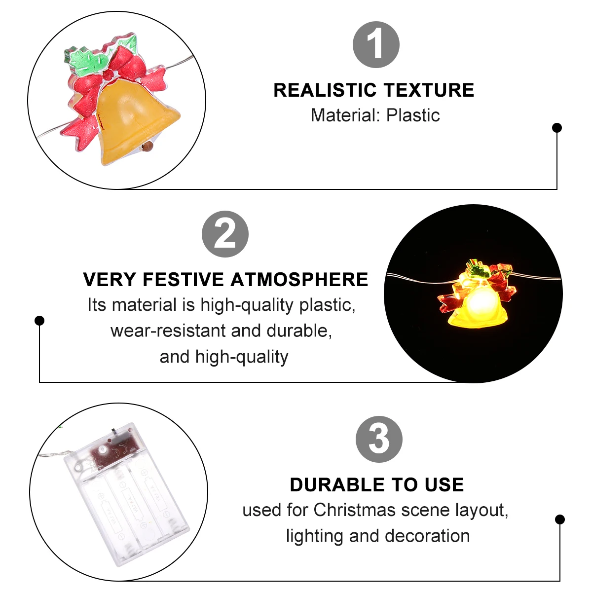 

Decorative String Lights Plastic Flashing Lamp for Christmas Party Xmas nament LED Indoor Outdoor Holiday