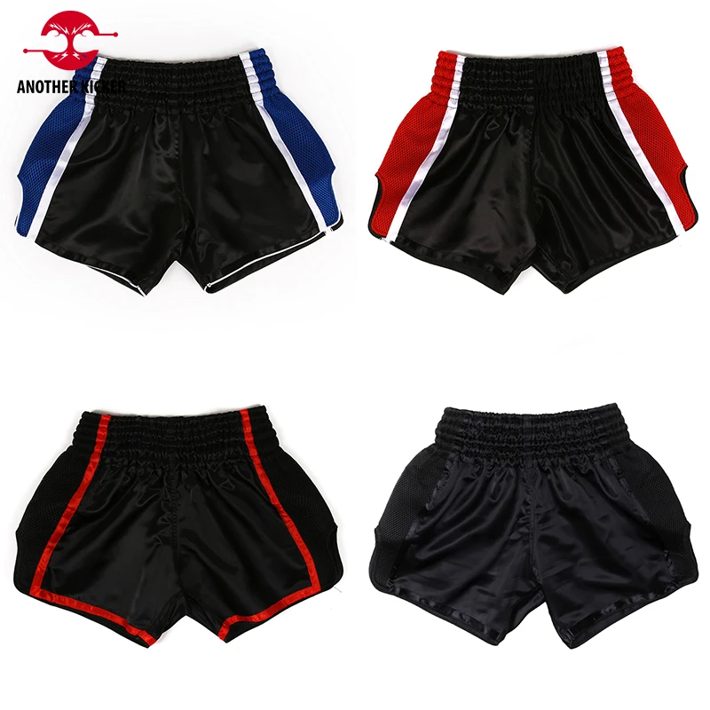 Muay Thai Shorts Plain Boxing Shorts Child Men Women Solid Kickboxing Fight Pants Grappling Sparring MMA Martial Arts Clothing