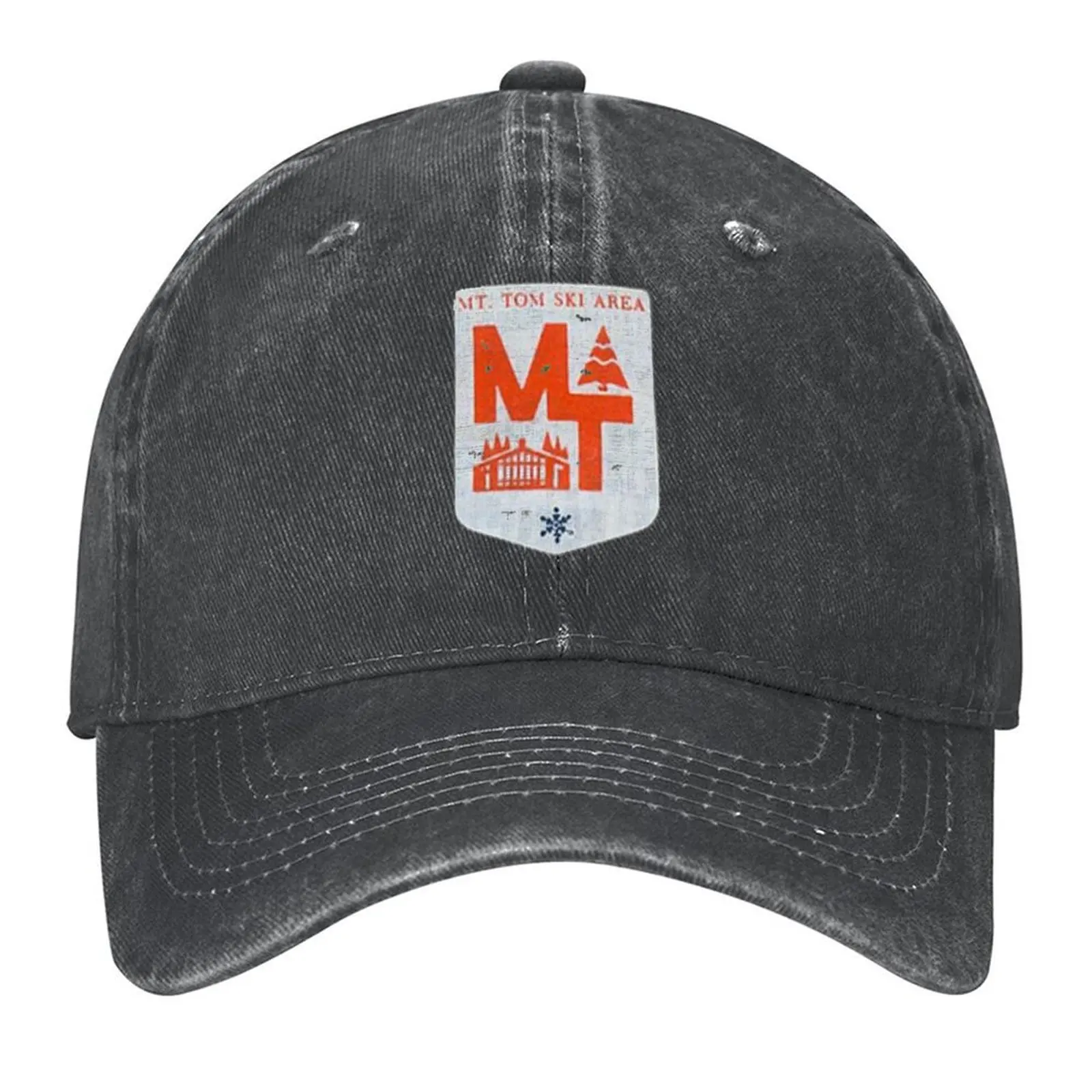 

Mt Tom Ski Area Baseball Cap Luxury Man Hat Hat Luxury Brand golf hat genuine custom caps Golf Women Men's