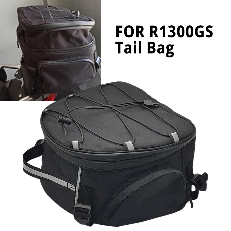 

Motorcycle Tail Bag Black Waterproof Tail Travel Rider Luggage Rear Back Seat Bag For BMW R1300GS R1300 R 1300 GS 2023-2025