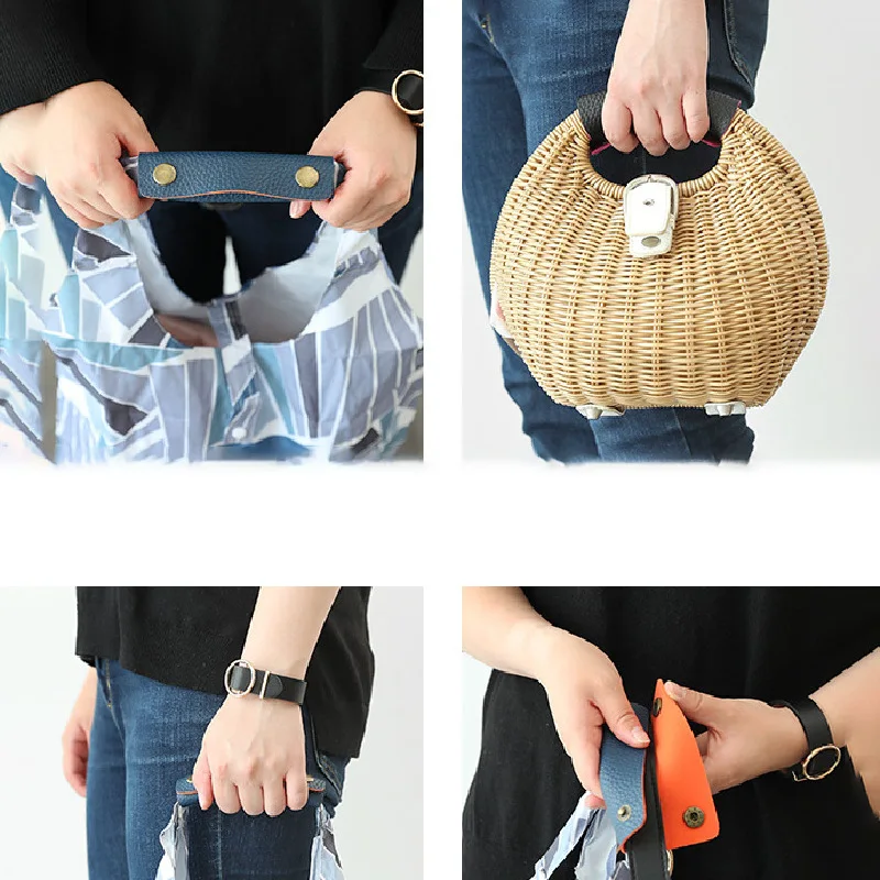 Luggage handle protection leather case Anti-slip shoulder strap leather pad Travel bag trolley leather case bag strap cover