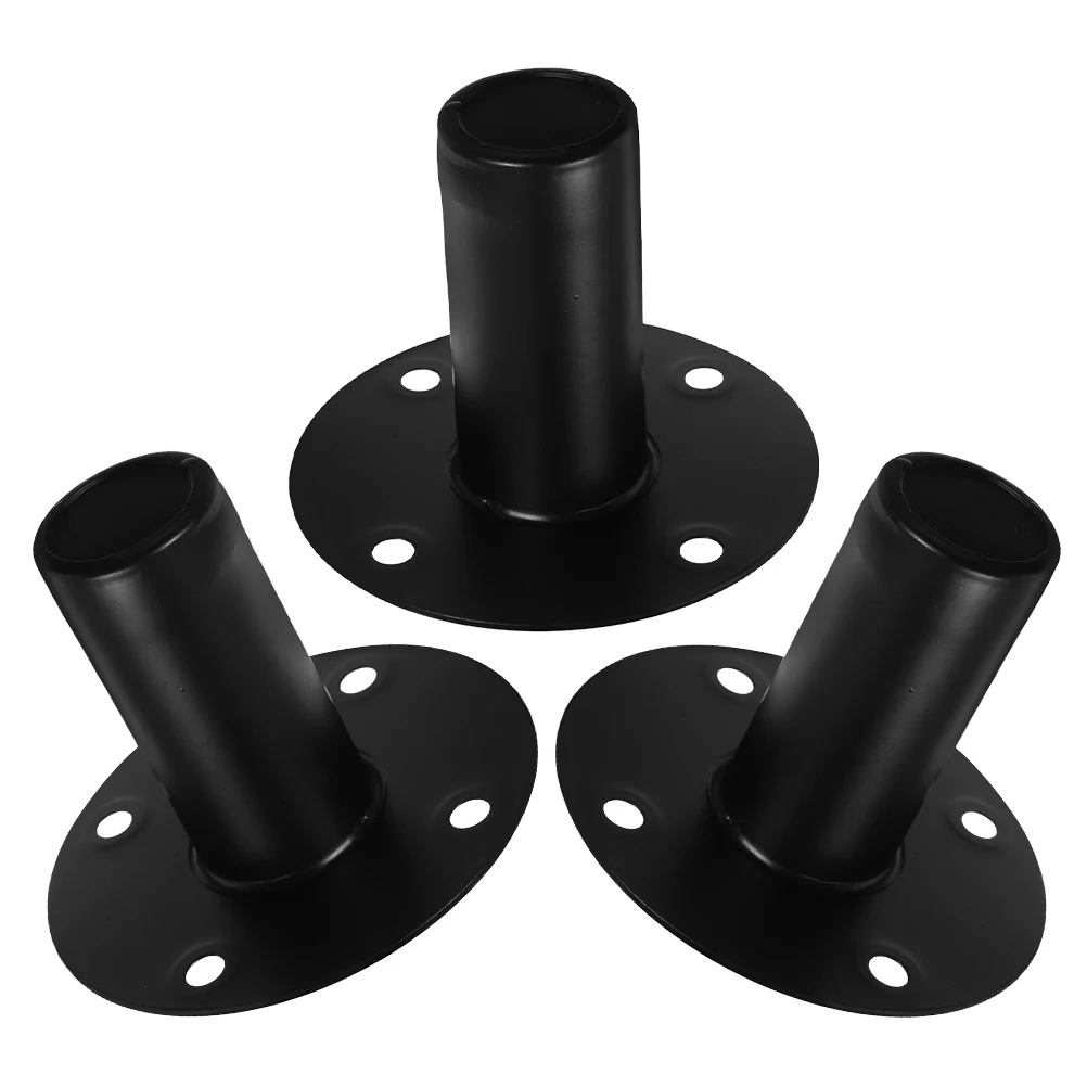 

Aluminum Alloy Speaker Stand Stable Base Holder For Stage Sound System Easy Installation Reduction 3Pcs