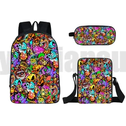 3D Imprimer 16 Pouces Entretoise 2 Sac À Dos Jeu de Guerre de Tir Étui À Crayons Sac À Bandoulière Garçons Filles Sacs D'école 3Pcs Cadeau Unisexe Travelbag