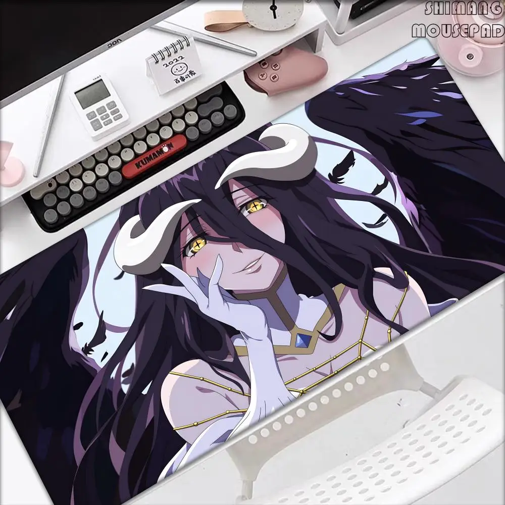 

Best Sellers OVERLORD Albedo Anime Gaming Table mat mouse pad High definition desktop Desktop games Large accessories mouse pad