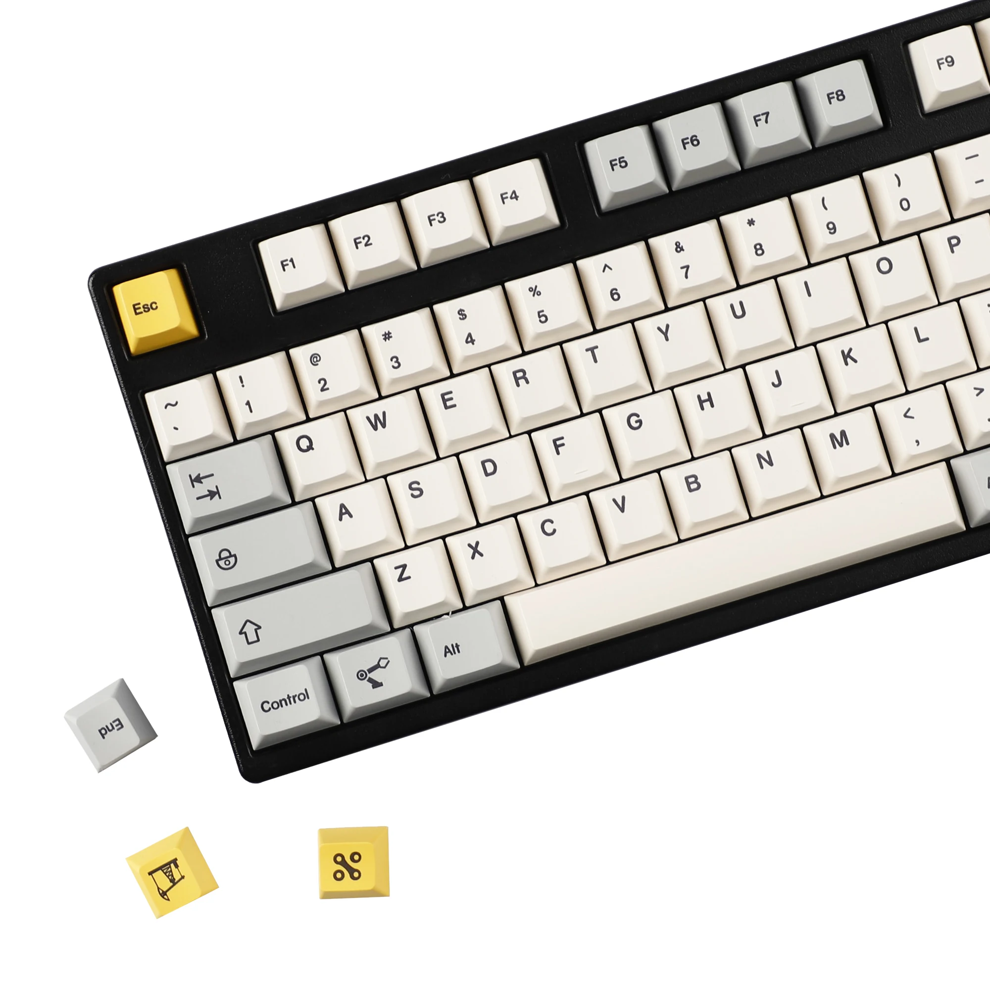 

YMDK 142-клавишные колпачки для тяжелой промышленности, английский корейский вишневый профиль, PBT Dye Sub, индивидуальный колпачок для механической клавиатуры MX