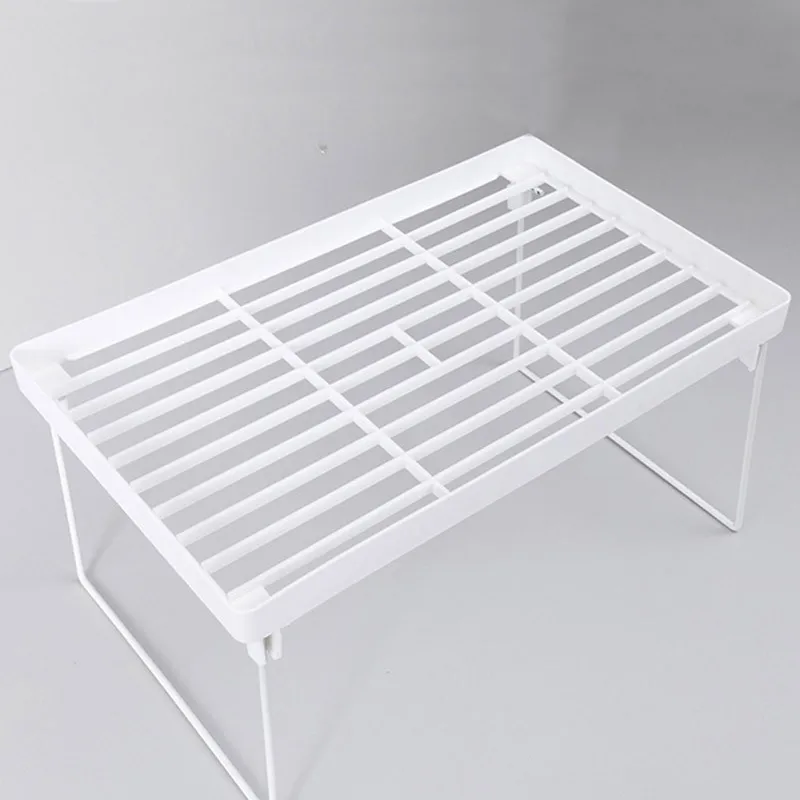 Cosmetic Space Saving Standing Rack Wardrobe Decorative Rack Home Closet Organizer Storage Shelf For Kitchen Dish Hollow Rack