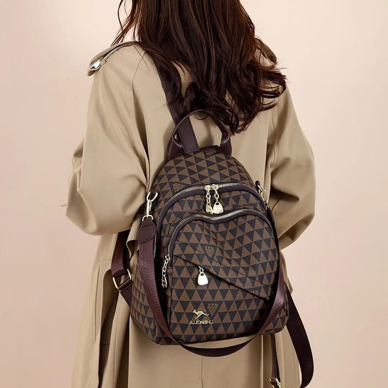 Bags for women Ladies' printed PU leather student backpack school bag bolsos de mujer backpack women mochila mujer Women's bags