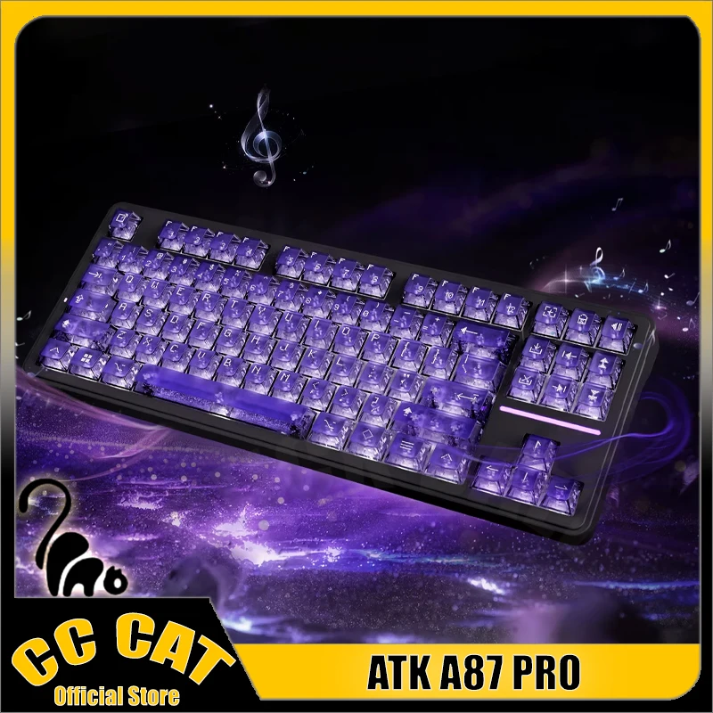 

ATK A87 PRO Wireless Mechanical Keyboards Tri Mode 12000mAh Keyboard Custom RGB Low Delay Gasket Gaming Keyboard PC Accessories