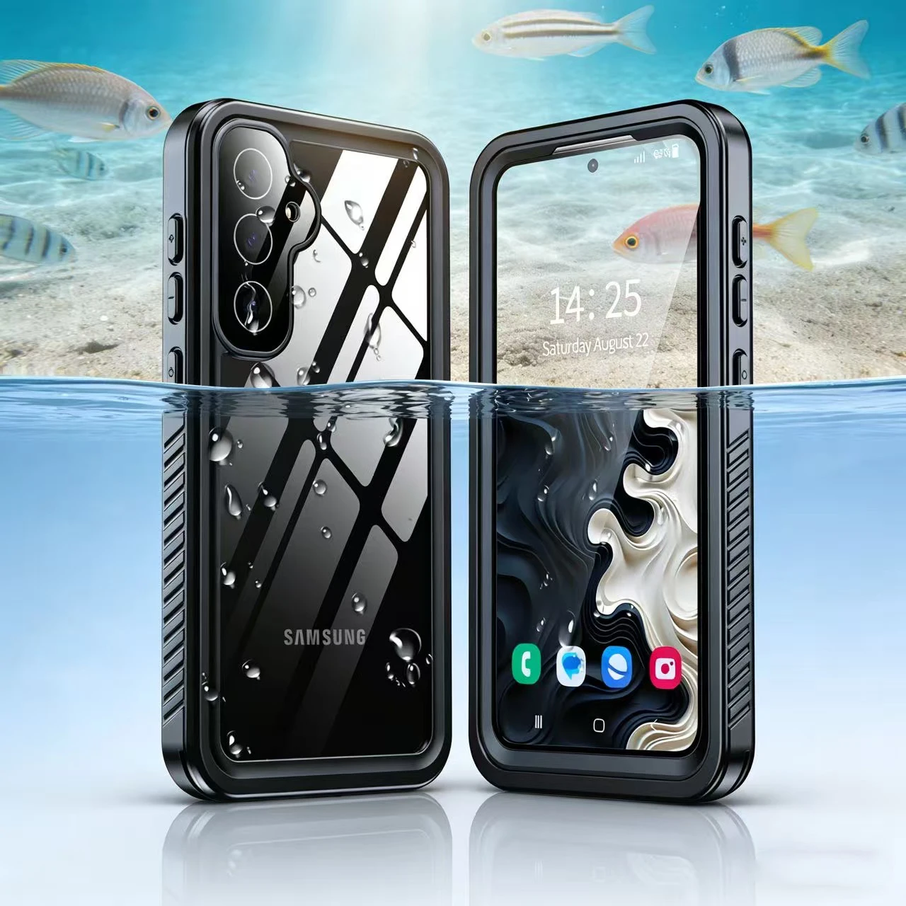 Водонепроницаемый чехол IP68 для Samsung Galaxy S26 Ultra S25 Edge S24 S23 S22 S21 FE S20 Plus Note 20 Ultra, роскошный чехол для телефона для плавания