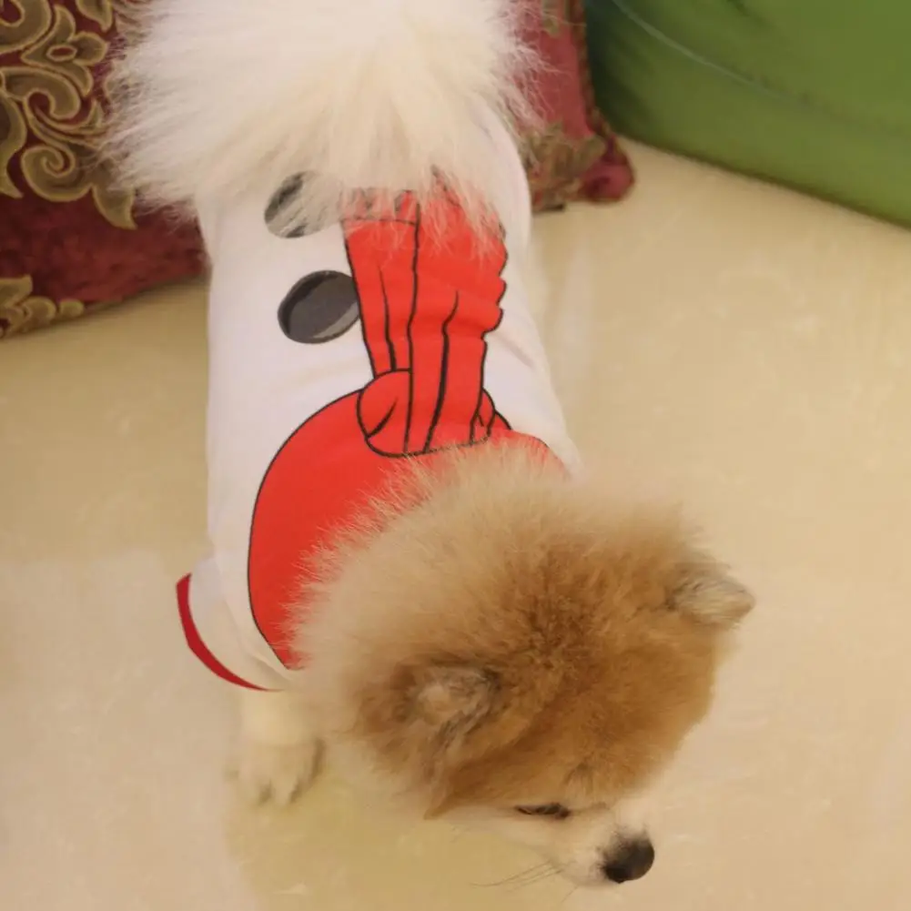 Cotton  Pretty Christmas Elements Pet Clothes Anti-fall Dog Clothes Eye-catching   for Winter