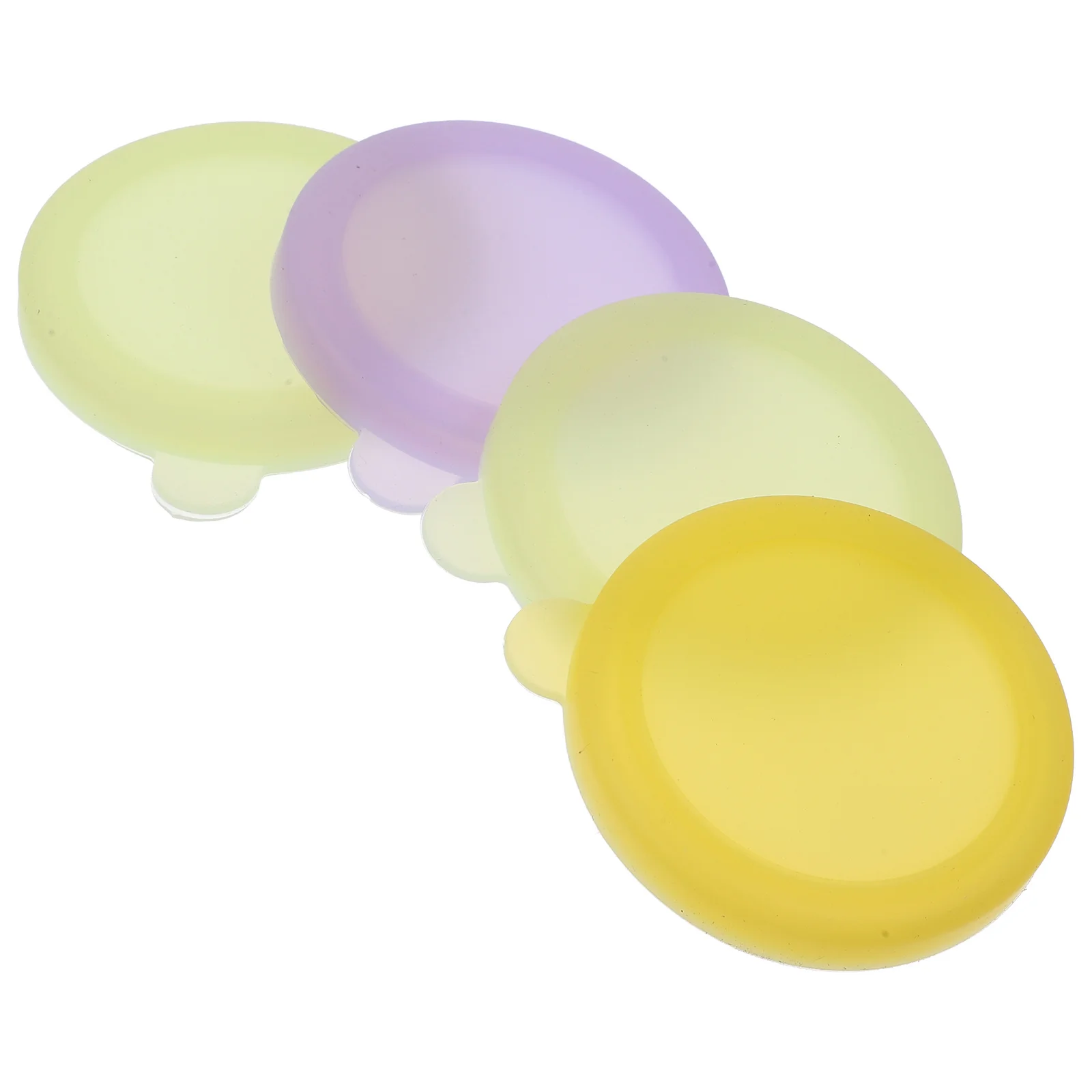 4 قطعة أكواب صلصة من الفولاذ المقاوم للصدأ أغطية وعاء غمس من السيليكون لتخزين بهارات المطبخ أغطية أطباق التوابل #2