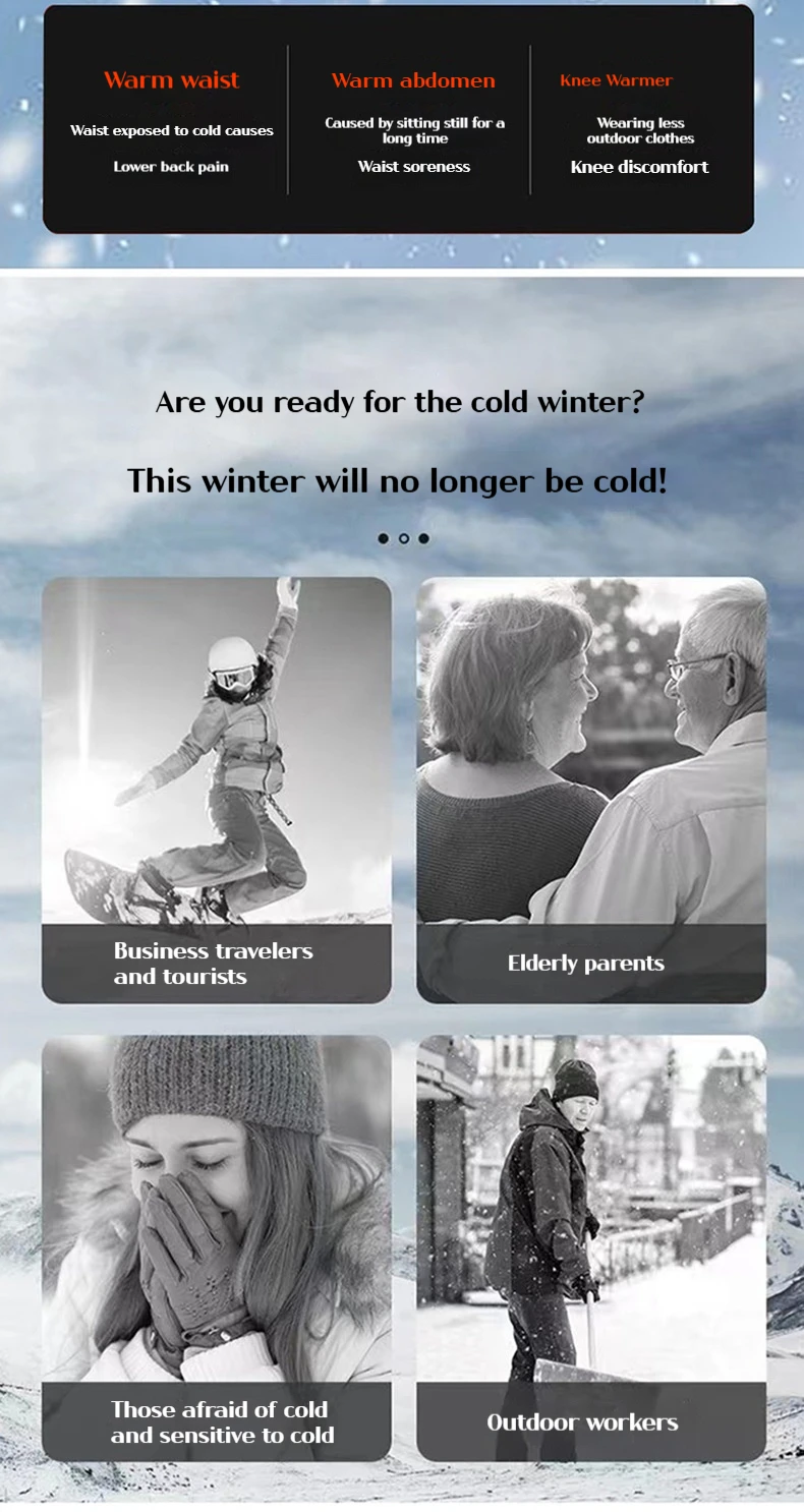 2025 New Electric Heating Pants Thermal Trousers Men Women Outdoor Ski Hunting Warm Heated Clothes Constant Temperature Control