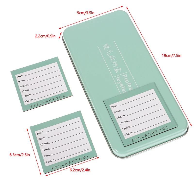 แม่เหล็กที่ว่างเปล่าขนตาปลอมกล่องเก็บ 6 Diskettes ขนตาปลอมผู้ถือคอนเทนเนอร์พาเลท Lash ผู้ถือ