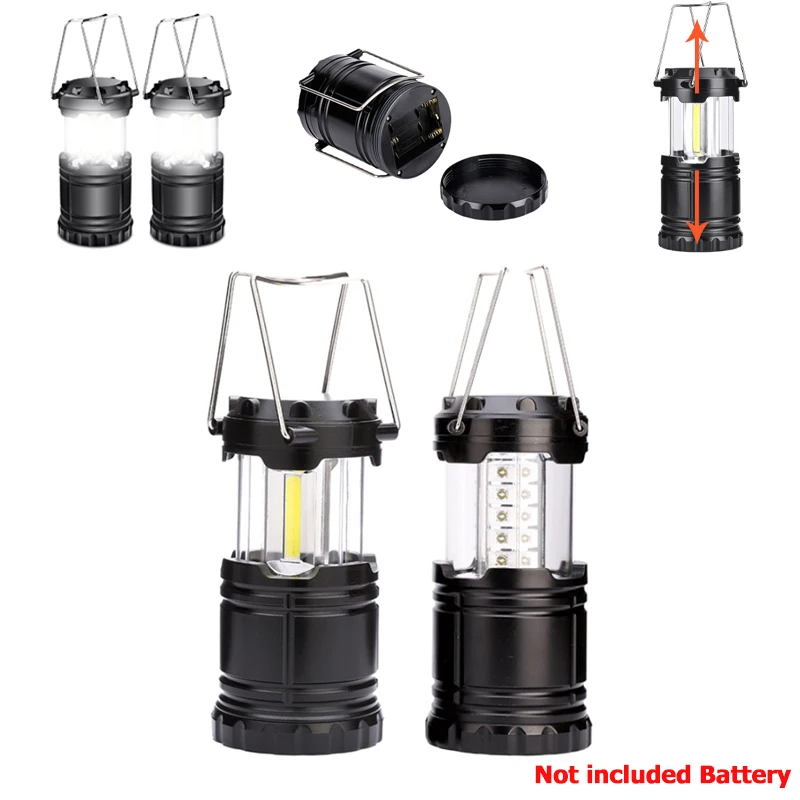 

Mini COB Tent Lamp LED Portable Lantern TelescopicTorch Camping Lamp Waterproof Emergency Light Powered By 3*AAA Working Light