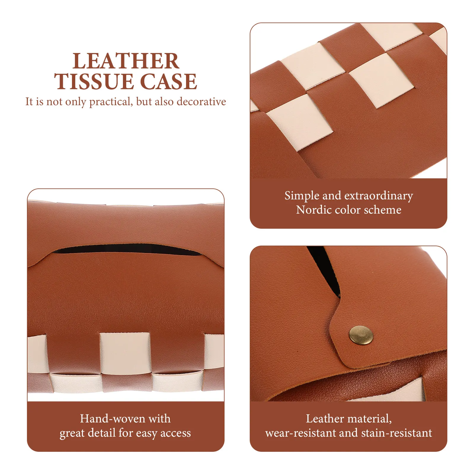 

Tissue Box Holder Office Car Hotel Decor Paper Towel Dispenser Napkin Case Storage Solution Gifts Ideas