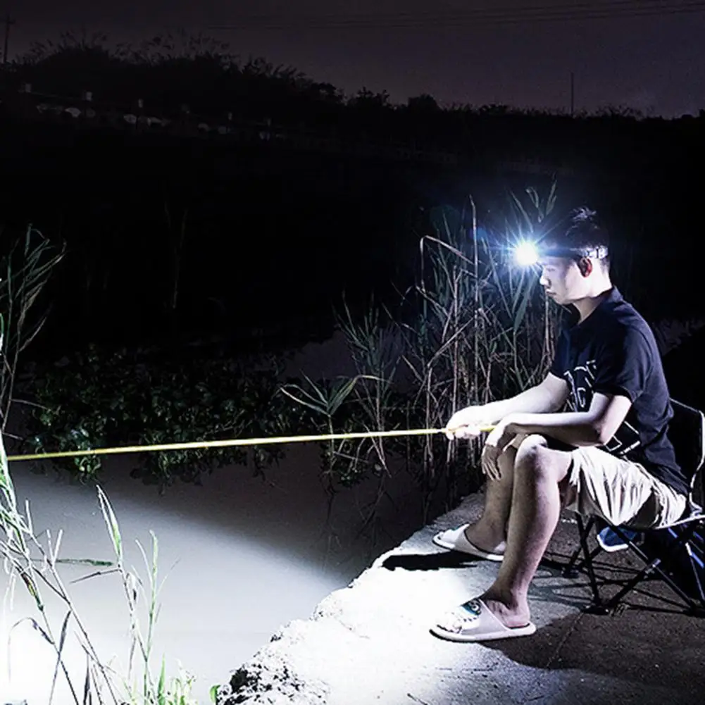 مصباح أمامي ليد عالي اللومينز قابل لإعادة الشحن مع 5 أوضاع إضاءة ، مصباح أمامي محمول مقاوم للماء للأنشطة الخارجية