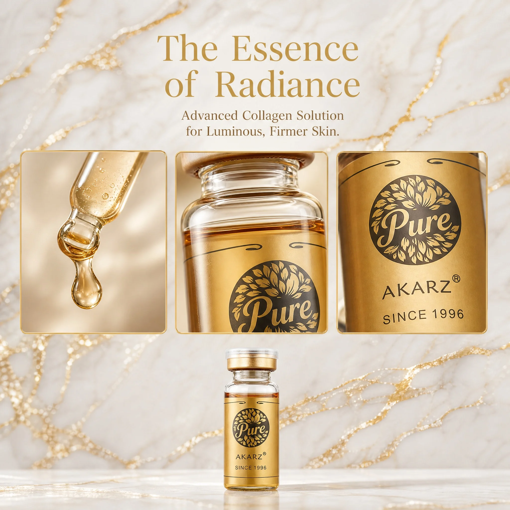 AKARZ Collagen Serum - Advanced Moisturizing and Whitening Solution for Firmer, Radiant Skin