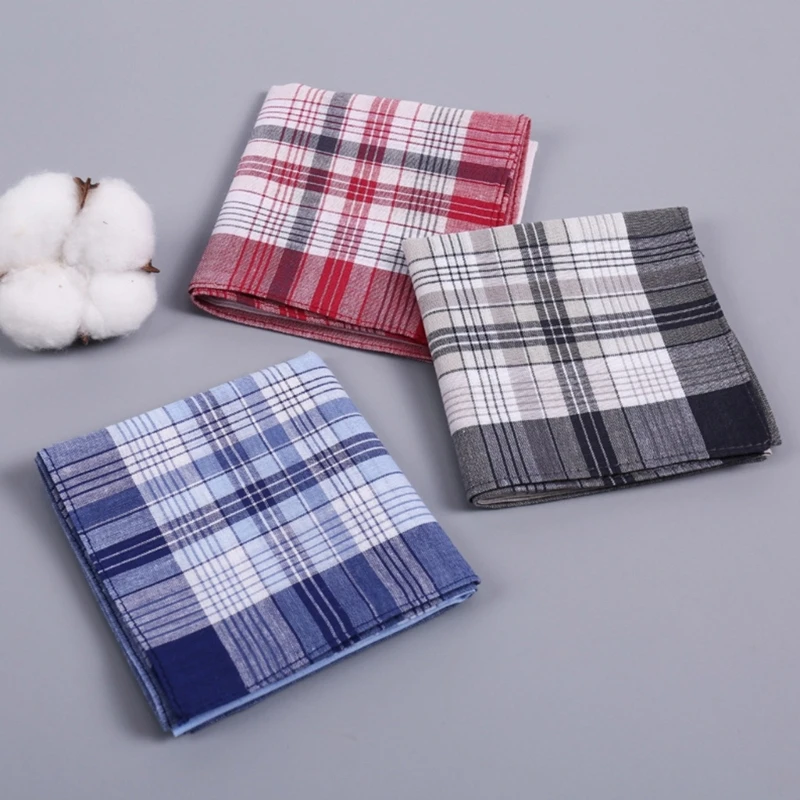 Handkerchief Towel Soft Kerchief for Men Square Kerchief Big Quick Drying Bandanas Unisex Handkerchief Pocket Towel 16\'\'