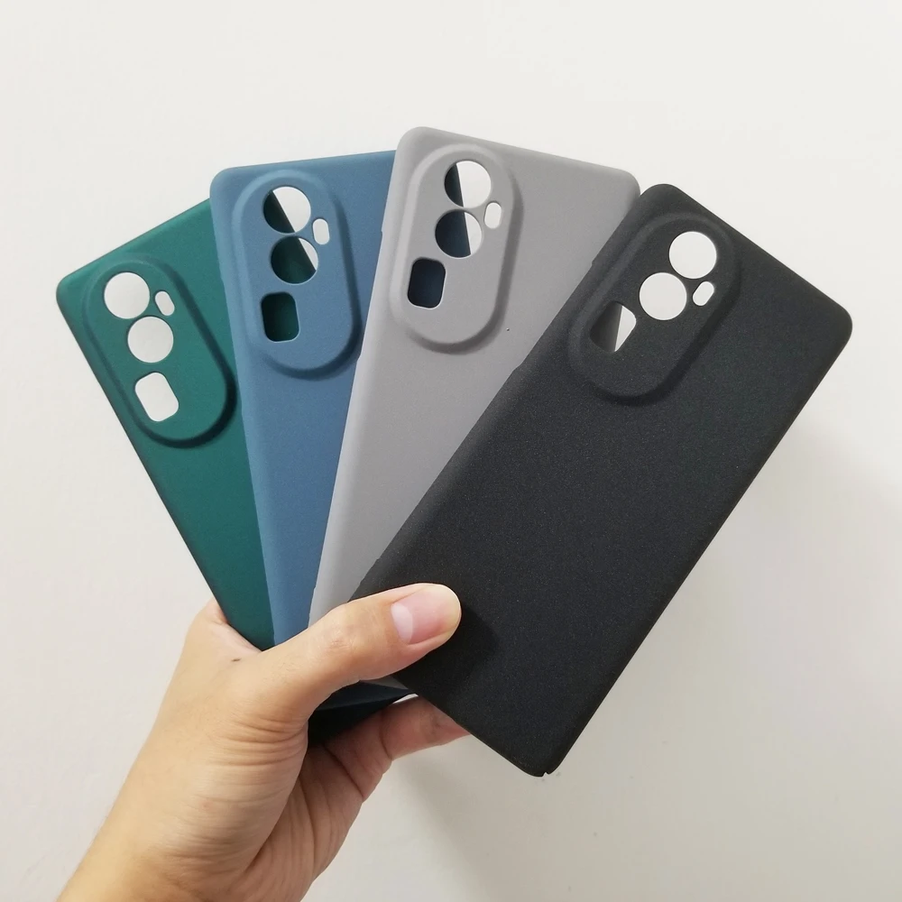 Ultra Thin Sandstone Matte Case For Oppo Reno10 Reno9 Reno8 Reno 10 9 8 Pro Plus 5G Full Cover Protect Hard Back Cover