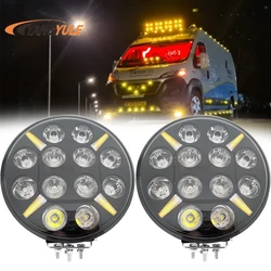 Offroad Car Bumper 9 inch 120W Headlight Spotlight For Jeep JK Chevy 4RUNNER SUV 4WD 4X4 Truck Pickup LED Work Light Fog Lamps