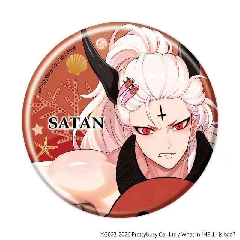 Game What in 'HELL' Is Bad? Satan Circle Acrylic Pendant Keychains Bag Decorations Gifts for Friends Souvenir