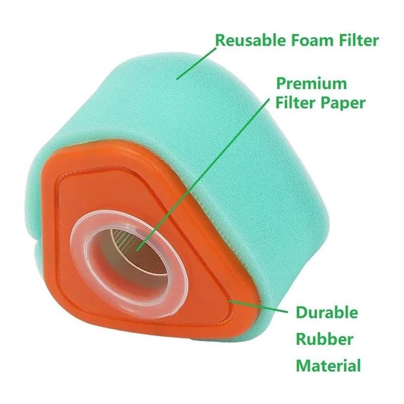 Pièces de filtre à air pour Briggs et Stratton, 595853, 597265, 115P02, 115P05, 123P02, 123P07, 123P0B, 123P32, 125P02, 595853, 597265, 125902