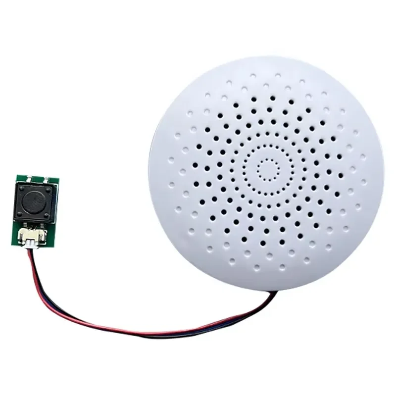 Rechargeable 1W Speaker with 8s Memory Button Light Control Trigger Sound Module Customizable Downloadable Audio Playback