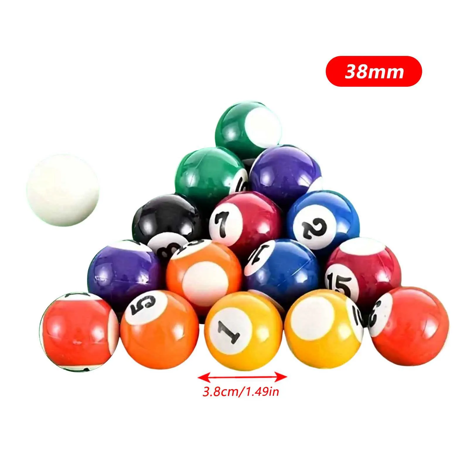 Children Billiards Table Balls Set Professional 25mm/32mm/38mm Billiard Balls Good Toy for Your Entertainment EIG88