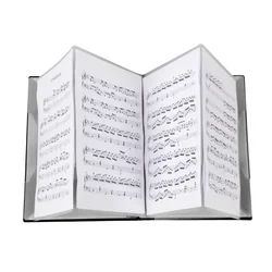 Flatsons FB-02 Music Score Holder  A4 Size Paper Sheet Document File Organizer Folder 20 Pockets for Guitar Violin Piano Players