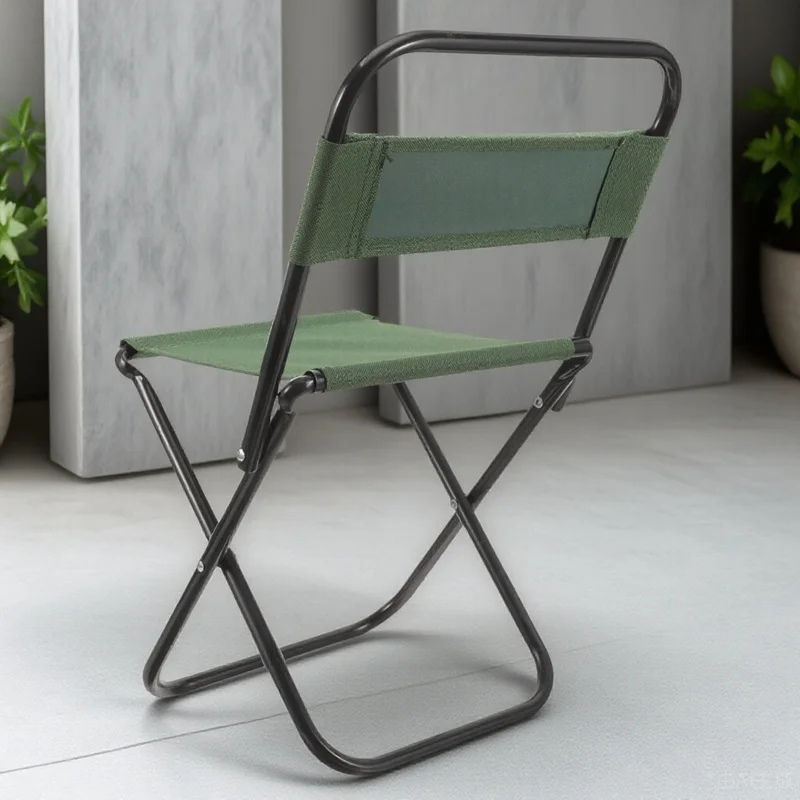 Outdoor Foldable Chair Small Portable Lightweight Camping Fishing Stool Compact Folding Chair for Garden Picnic