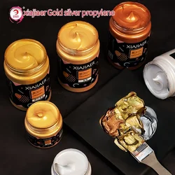 1 Uds./300ML/100ML pigmento acrílico dorado metálico plata bronce nacarado bronce pintura acrílica pigmentada xiajiaer