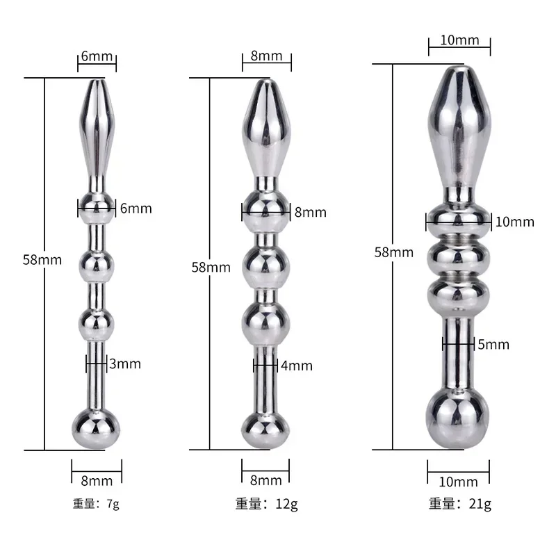 Stainless Steel Catheter Urethral Dilators Horse Eye Stimulator Penis Plug Insert Rods Adult Product Sex Toys for Men New Design view 3