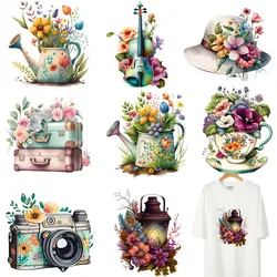24cm Fashion DTF Heat Transfer Printing Stickers Camera Violin Night Light DIY Clothing Ironing Stickers Washable Vinyl Printing