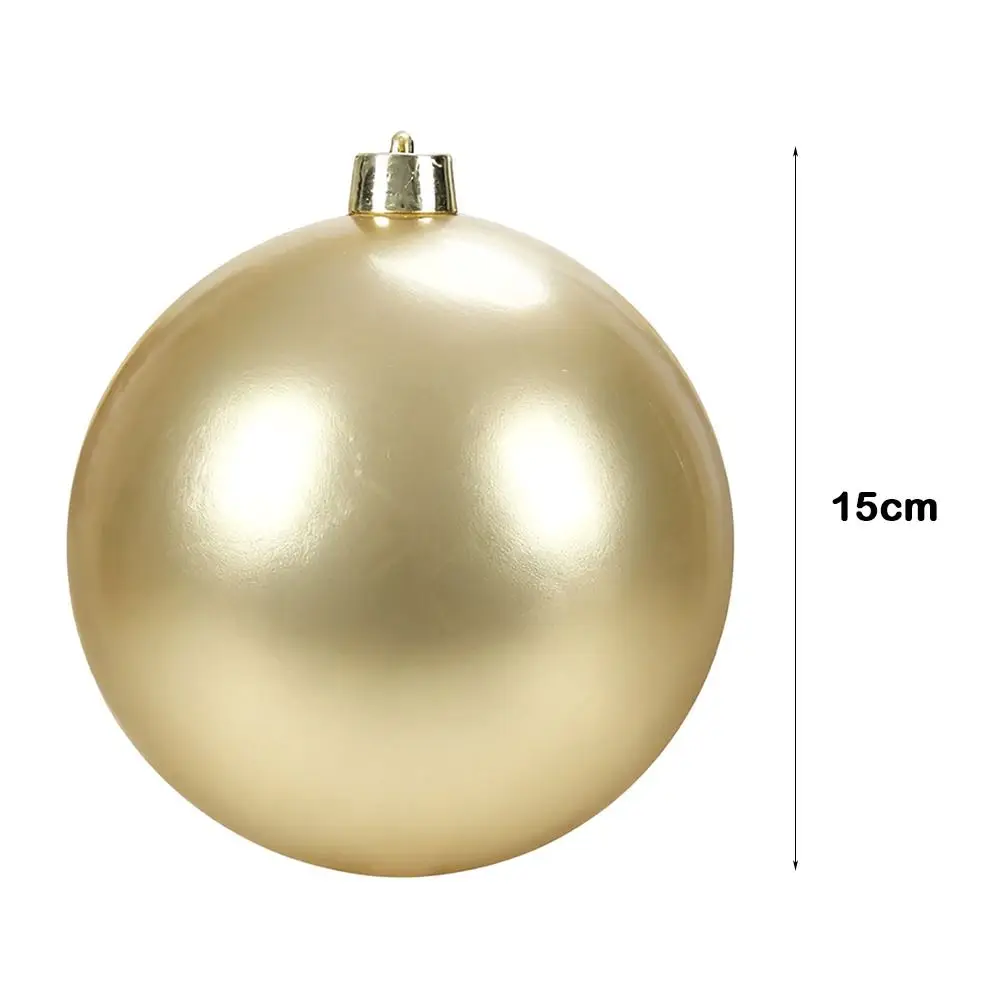 Big Plastic Pearlescent Ball Pearlescent 15CM Holiday Decorations Ball Shape Christmas Ball Shopping Mall