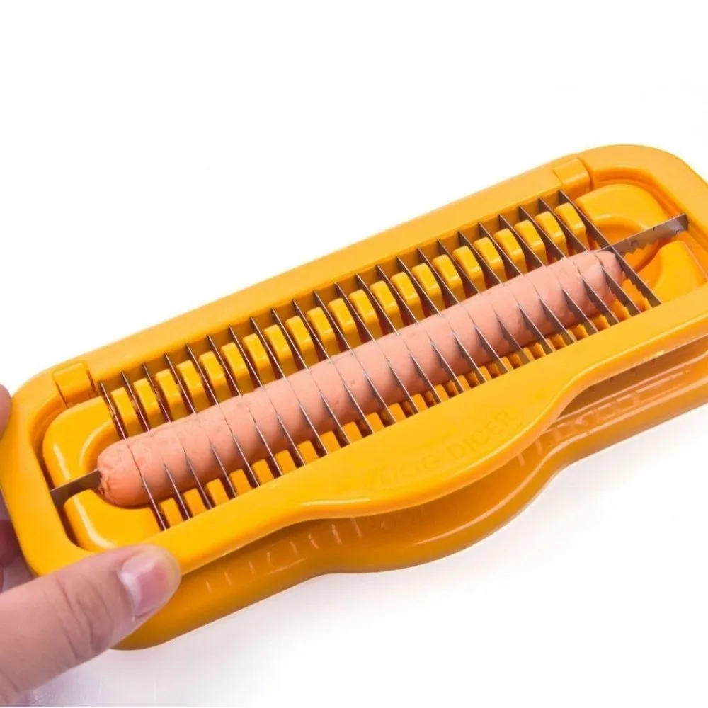 Multi-functional Stainless Steel Ham Slicer Efficient Time-Saving Hot Dog Slicer Manual Banana Slicer Kitchen Gadget view 3