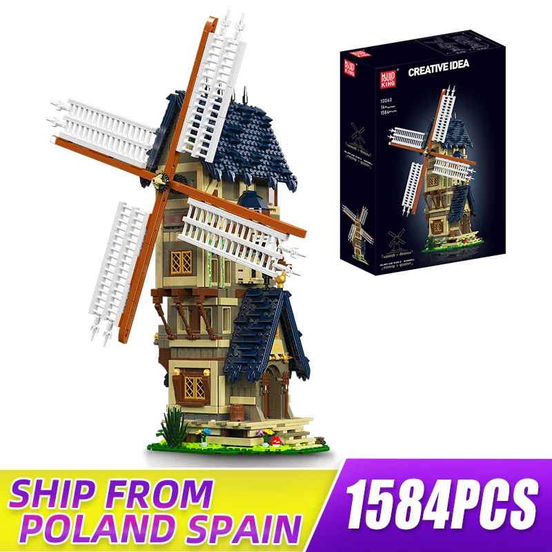 

MOULD KING 10060 Creative Series MOC-138190 Medieval Windmill Building Blocks Set Ideal Christmas Gift Toys for Children