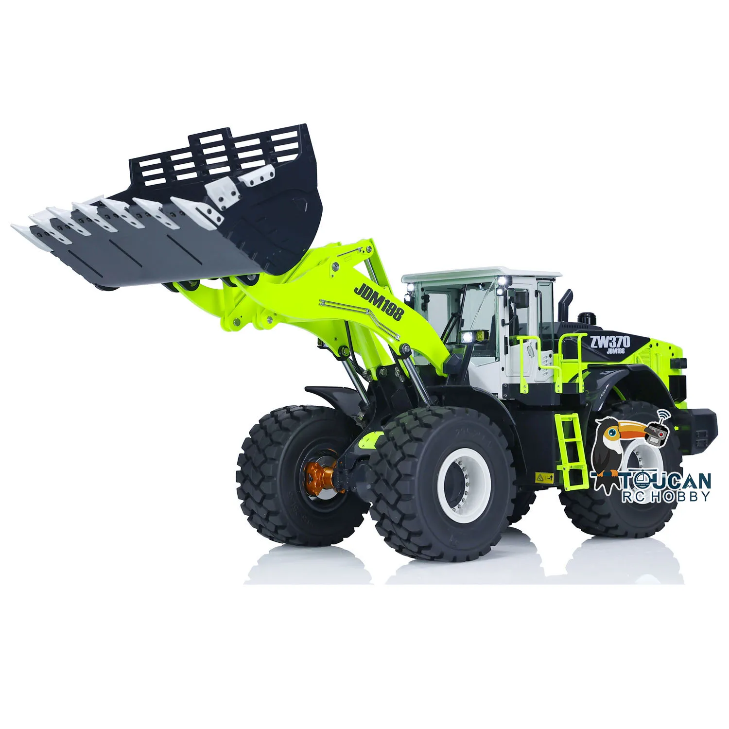 1/14 JDModel Metal RC Hydraulic Loader ZW370 TOUCAN RC HOBBY Remote Control Earth Mover Construction Vehicle Toys for Boys